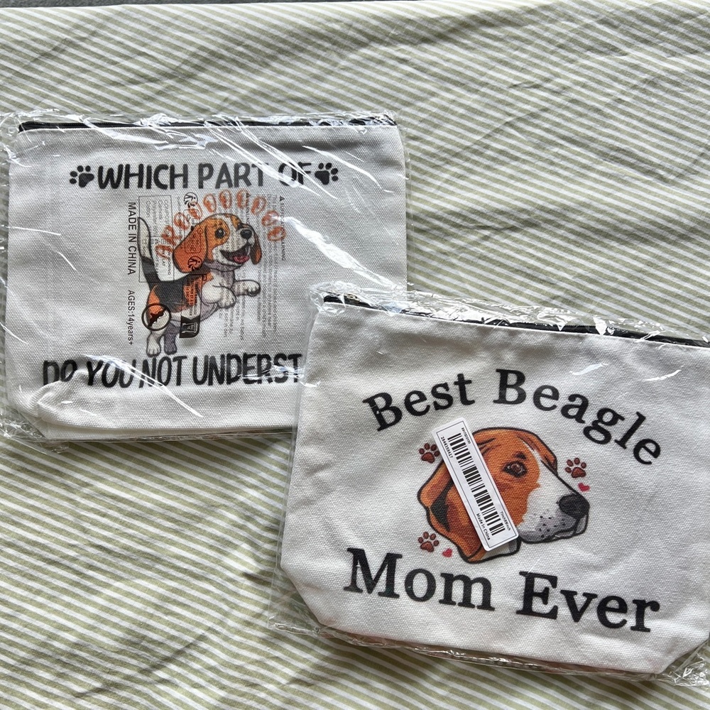 Beagle Themed Cosmetic Bags